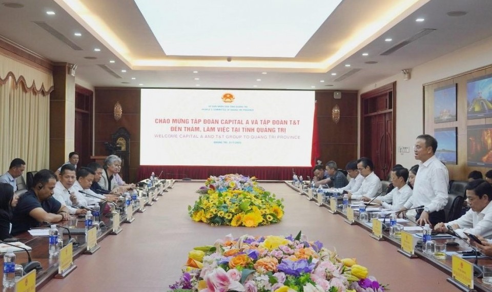 Tỉnh Quảng Trị làm việc với tập đoàn Capital A và tập đoàn T&T