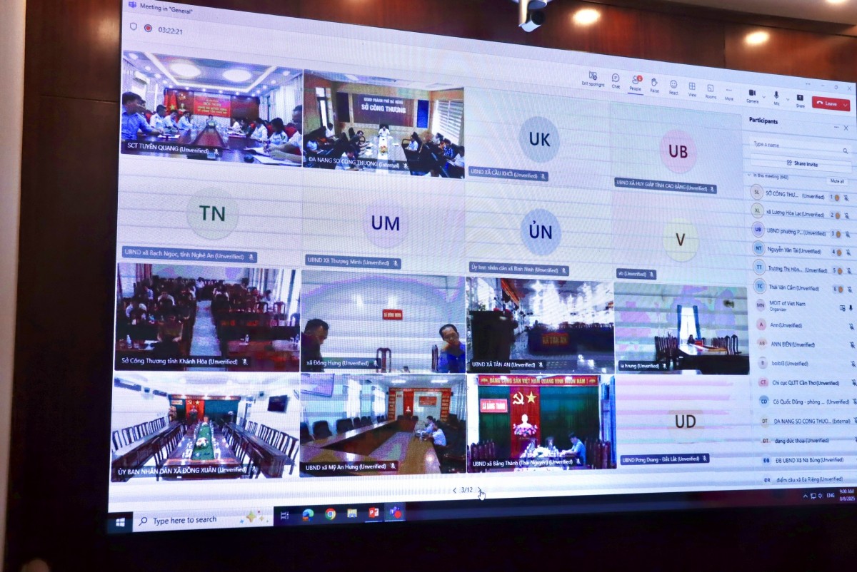 Hơn 600 điểm cầu được tập huấn, tháo gỡ vướng mắc lĩnh vực Công Thương