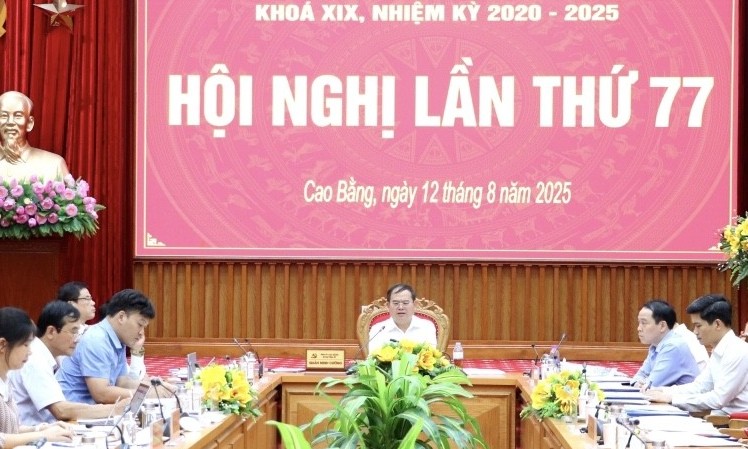 Hội nghị Ban Thường vụ Tỉnh ủy Cao Bằng lần thứ 77
