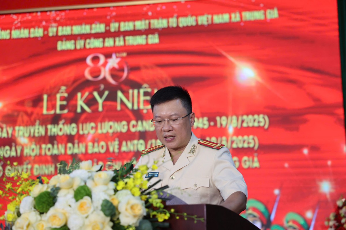 Hà Nội: Công bố quyết định thành lập Chi hội Cựu Công an nhân dân xã Trung Giã