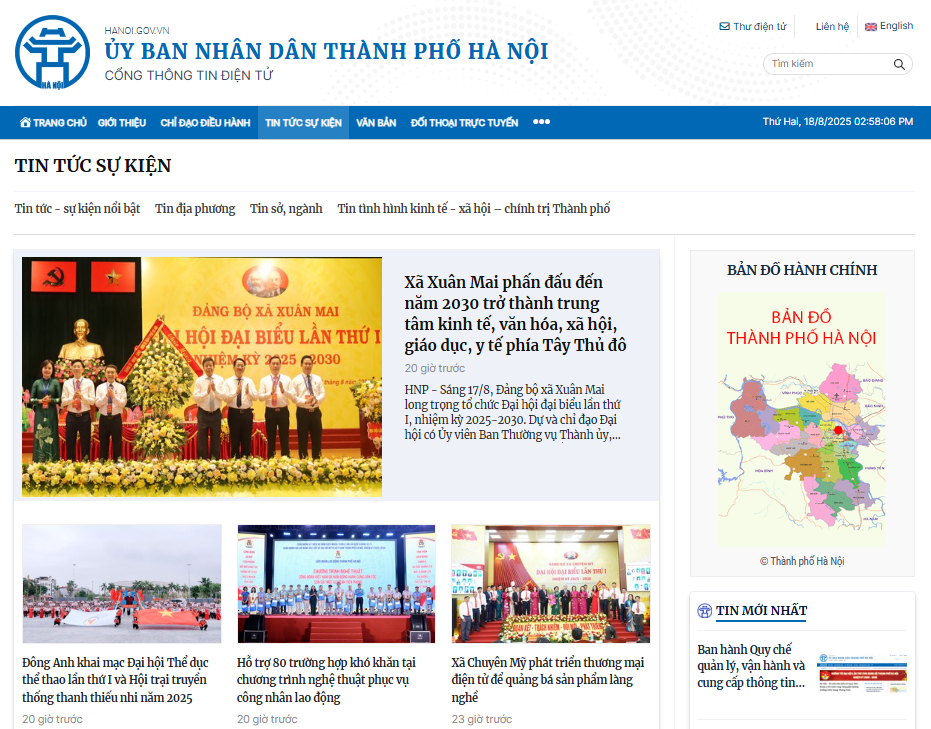 Hà Nội ban hành quy chế quản lý, vận hành Cổng thông tin điện tử