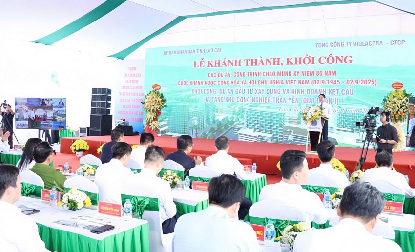 Lào Cai: Khởi công, khánh thành 6 công trình chào mừng kỷ niệm 80 năm Cách mạng tháng Tám và Quốc khánh 2/9