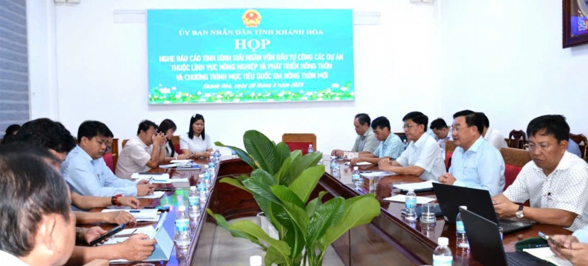 Khánh Hoà: Đẩy nhanh giải ngân vốn đầu tư công trong lĩnh vực nông nghiệp, nông thôn