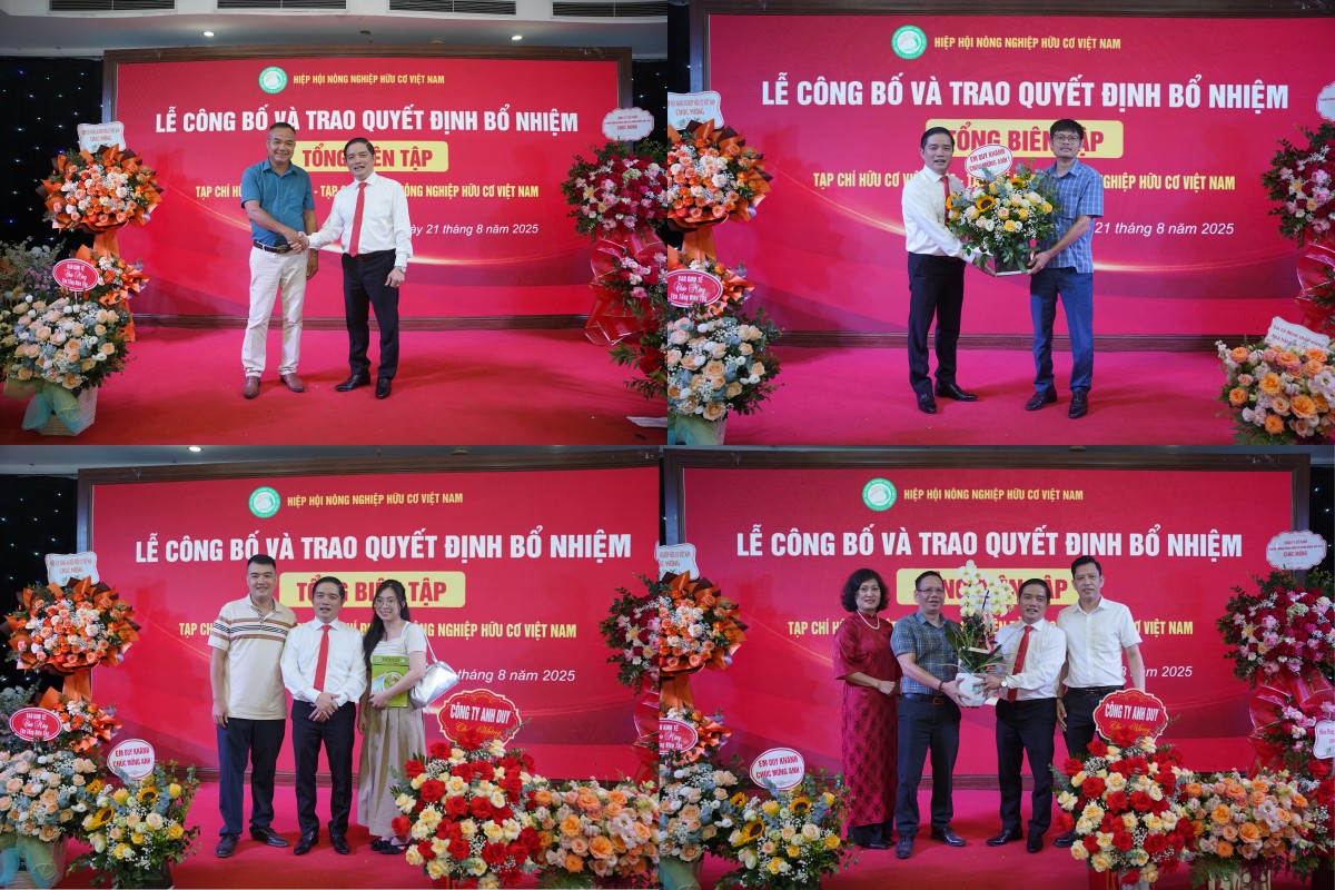 Bổ nhiệm ông Đỗ Ngọc Thi làm Tổng biên tập Tạp chí Hữu cơ Việt Nam