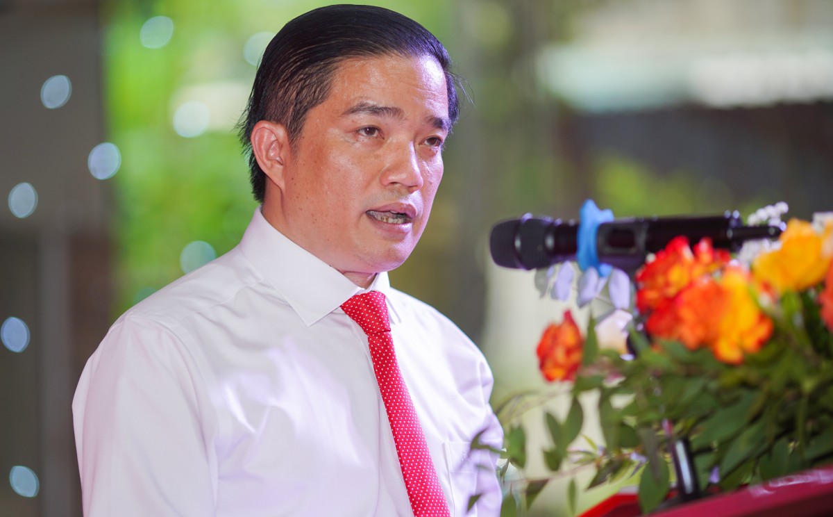 Tân Tổng Biên tập phát biểu tại