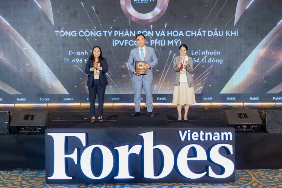 Phú Mỹ - PVFCCo xuất sắc đạt danh hiệu kép "Top 50 công ty niêm yết tốt nhất Việt Nam" năm 2025