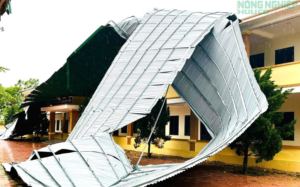 Nghệ An: Bão số 5 khiến hơn 4.600 nhà bị hư hỏng, thiệt hại ước tính gần 1.400 tỉ đồng