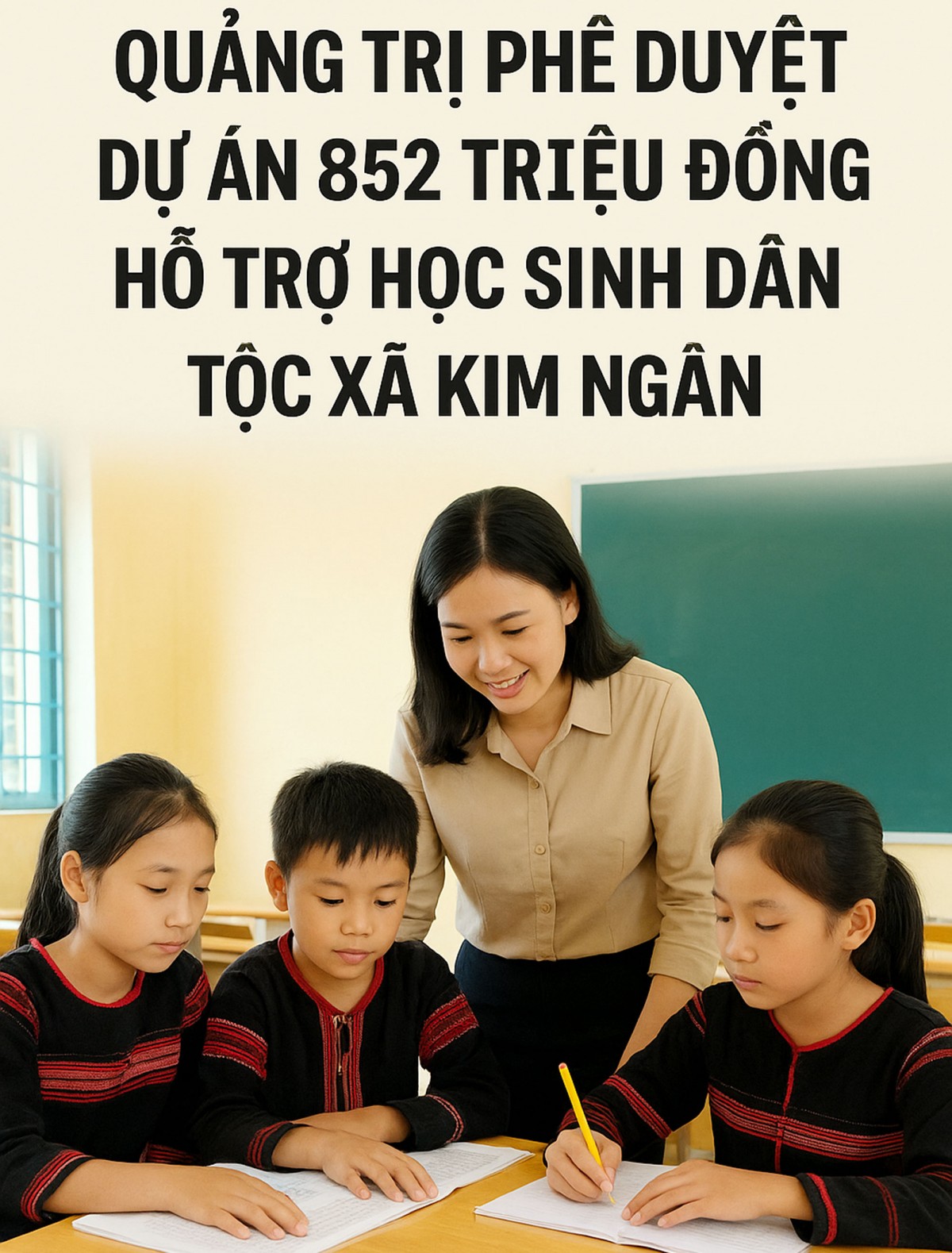 Quảng Trị: 852 triệu đồng hỗ trợ giáo dục và cải thiện môi trường cho học sinh dân tộc thiểu số