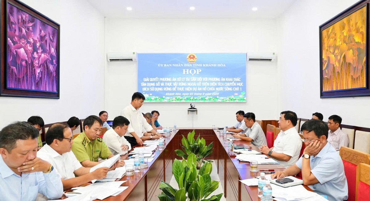 Khánh Hòa: Bàn giải pháp đảm bảo tiến độ dự án hồ chứa nước Sông Chò 1