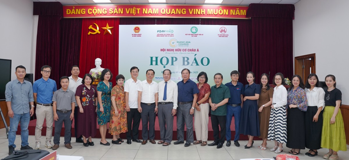 Hội nghị Hữu cơ Châu Á lần thứ 8 được tổ chức vào tháng 9 tại tỉnh Ninh Bình