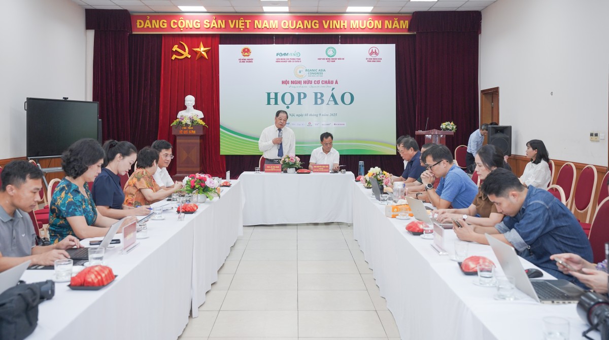 Hội nghị Hữu cơ Châu Á lần thứ 8 được tổ chức vào tháng 9 tại tỉnh Ninh Bình