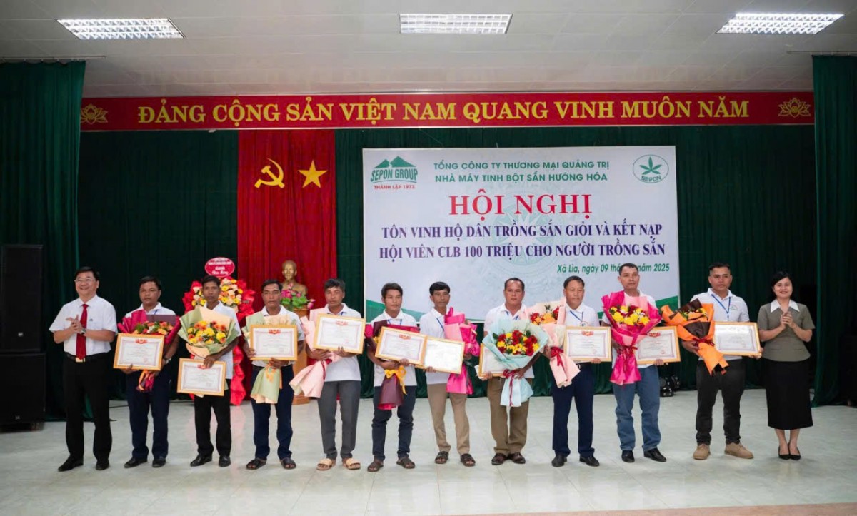 SEPON GROUP tổ chức hội nghị tôn vinh những hộ trồng sắn giỏi năm 2025
