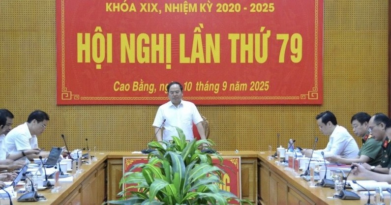 Hội nghị Ban Thường vụ Tỉnh ủy Cao Bằng lần thứ 79, nhiệm kỳ 2020 - 2025