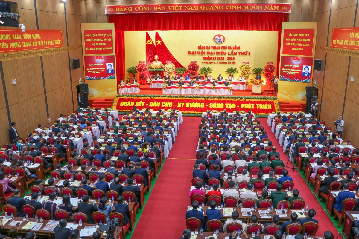 Khai mạc Đại hội Đại biểu Đảng bộ thành phố Đà Nẵng lần thứ I, nhiệm kỳ 2025 - 2030