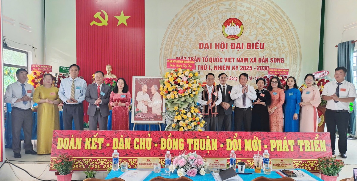 Lâm Đồng: Đại hội MTTQ Việt Nam xã Đắk Song lần thứ I, nhiệm kỳ 2025 - 2030