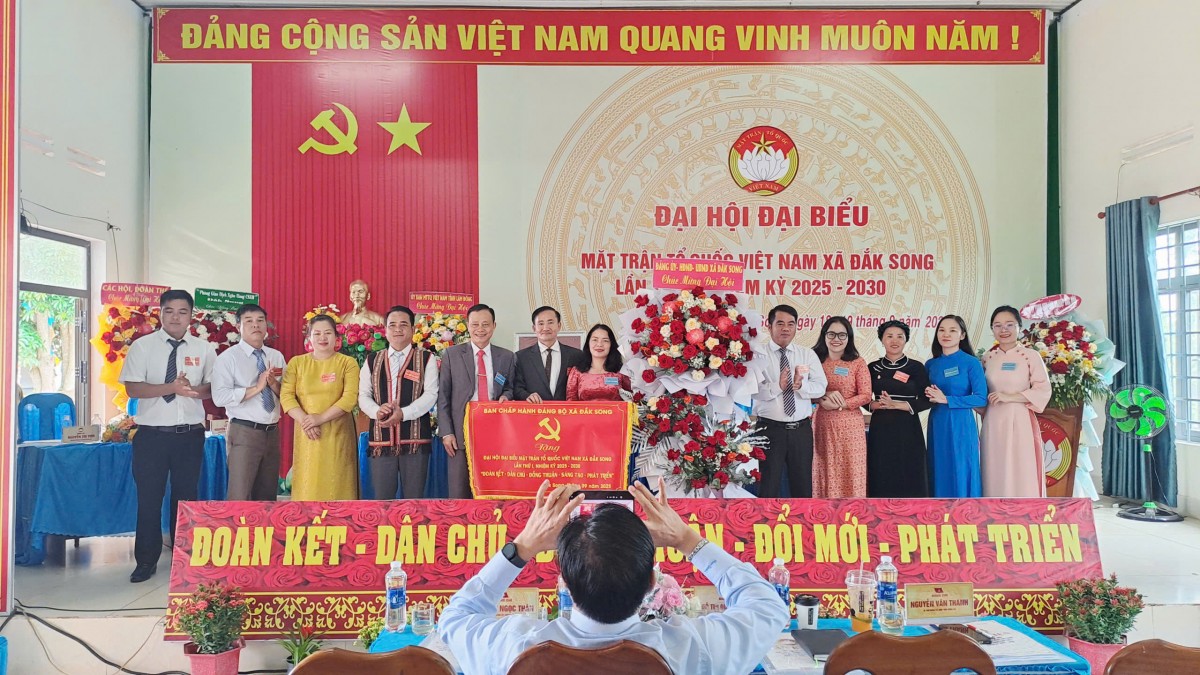 Lâm Đồng: Đại hội MTTQ Việt Nam xã Đắk Song lần thứ I, nhiệm kỳ 2025 - 2030