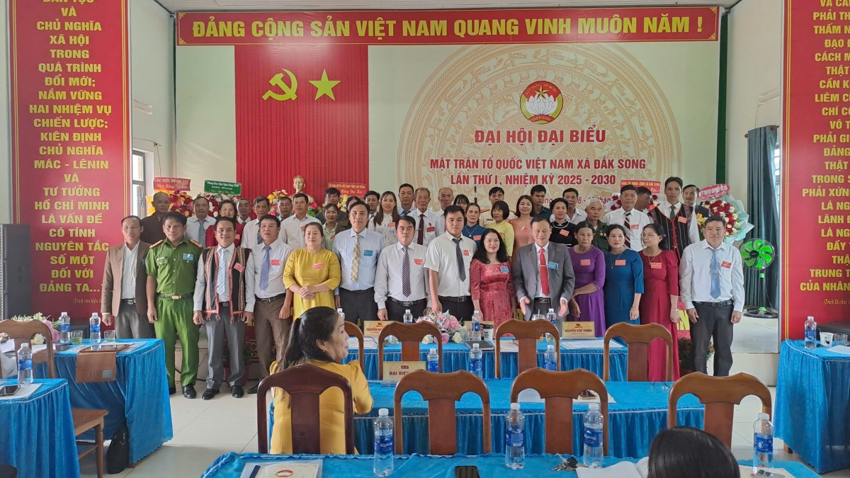 Lâm Đồng: Đại hội MTTQ Việt Nam xã Đắk Song lần thứ I, nhiệm kỳ 2025 - 2030