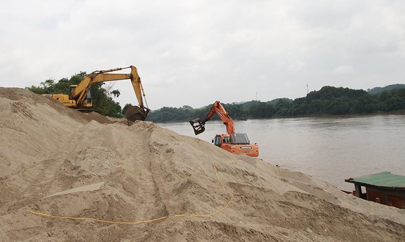 Bắc Ninh: Xử lý triệt để các vi phạm trong khai thác khoáng sản tại các bến bãi ven sông