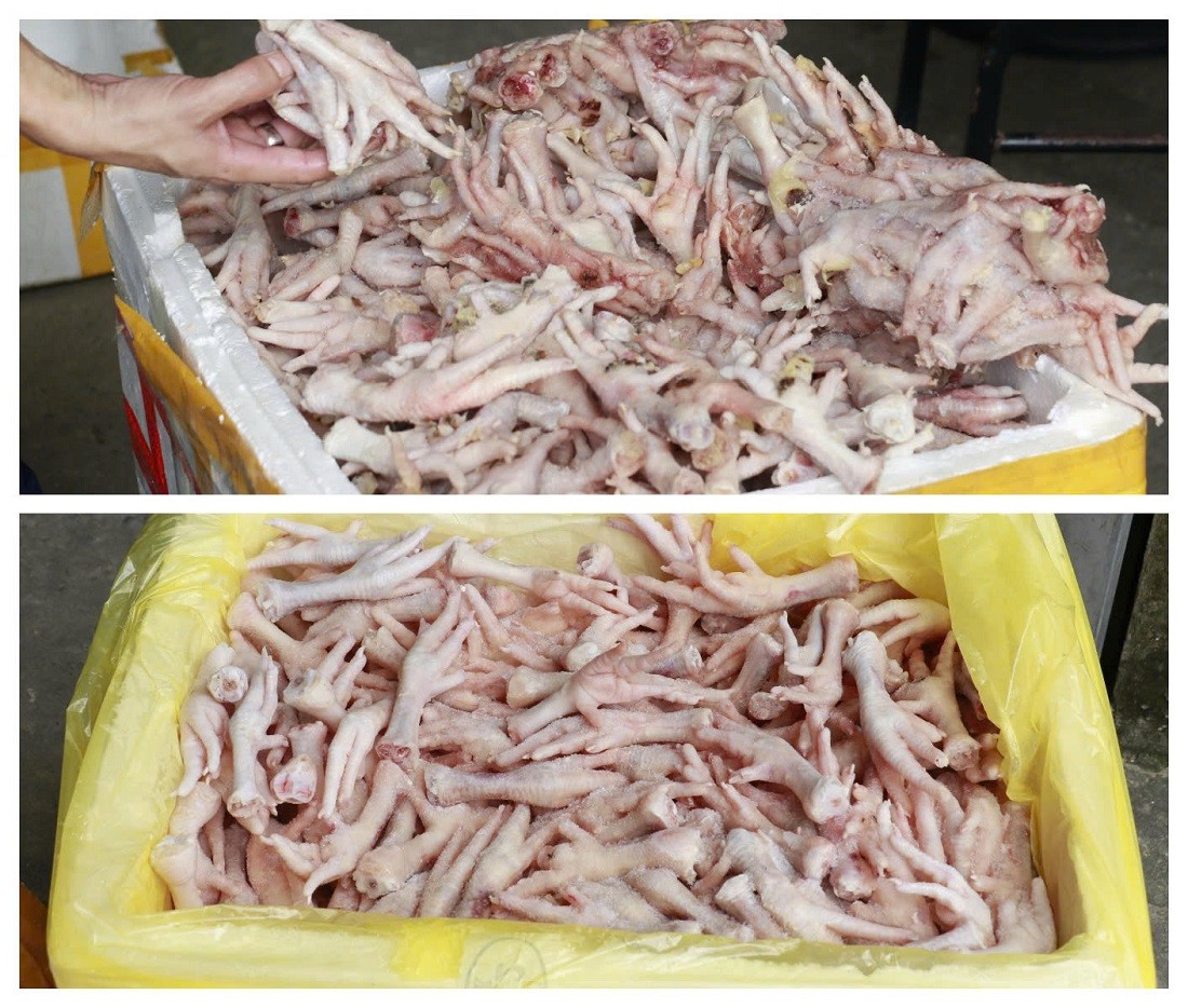 Nghệ An: Phát hiện hàng nghìn chân gà, xúc xích, nem chua không rõ nguồn gốc