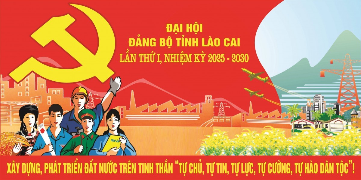 Đại hội Đảng bộ tỉnh Lào Cai lần thứ I, nhiệm kỳ 2025 – 2030 sẽ diễn ra từ ngày 28 - 30/9/2025