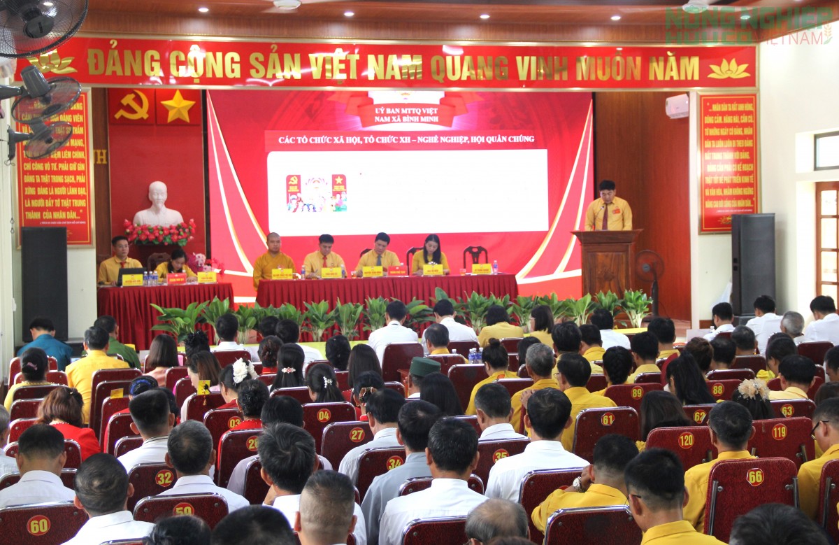 Đại hội MTTQ Việt Nam xã Bình Minh, nhiệm kỳ 2025 - 2030