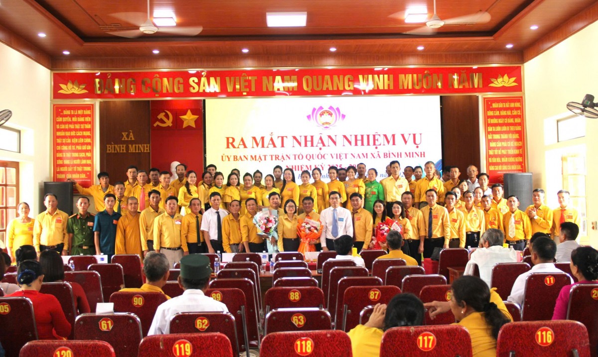 Đại hội Ủy ban Mặt trận Tổ quốc xã Bình Minh lần thứ nhất, nhiệm kỳ 2025 - 2030