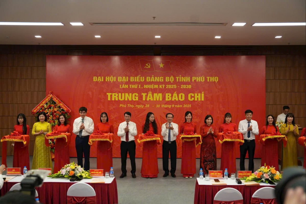 Phú Thọ khai trương Trung tâm Báo chí, sẵn sàng cho Đại hội Đảng bộ lần thứ I
