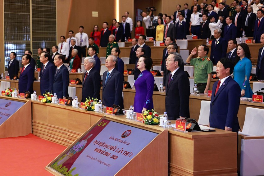Khai mạc Đại hội đại biểu Đảng bộ tỉnh Lào Cai lần thứ I, nhiệm kỳ 2025 - 2030