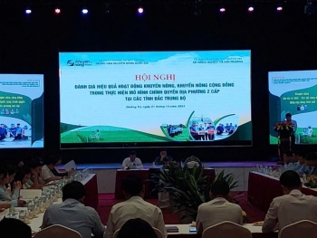 Đánh giá hoạt động khuyến nông cộng đồng theo mô hình chính quyền địa phương 2 cấp tại các tỉnh Bắc Trung Bộ