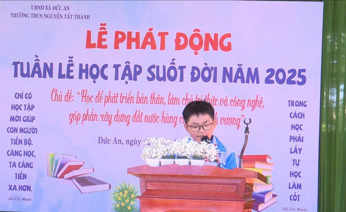 Lâm Đồng: Xã Đức An phát động Tuần lễ hưởng ứng học tập suốt đời năm 2025