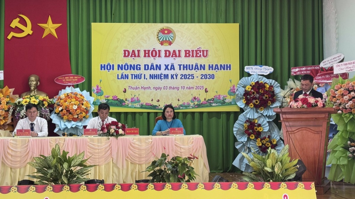 Lâm Đồng:  Đại hội Đại biểu Hội Nông dân xã Thuận Hạnh lần thứ I, nhiệm kỳ 2025 - 2030
