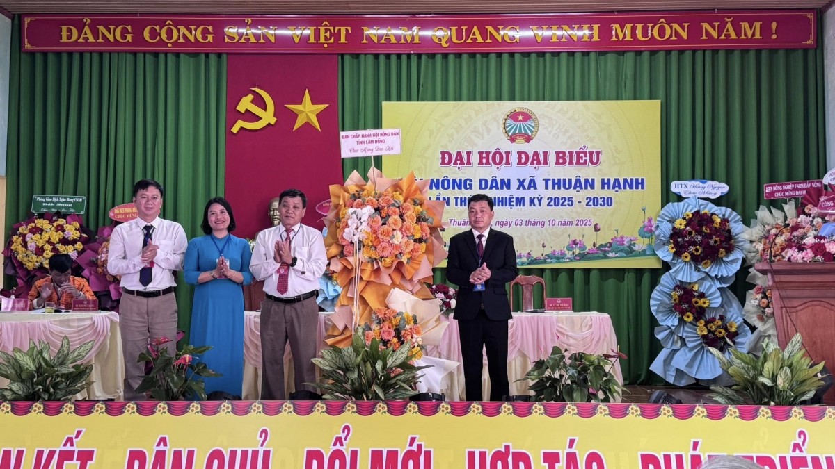 Lâm Đồng:  Đại hội Đại biểu Hội Nông dân xã Thuận Hạnh lần thứ I, nhiệm kỳ 2025 - 2030