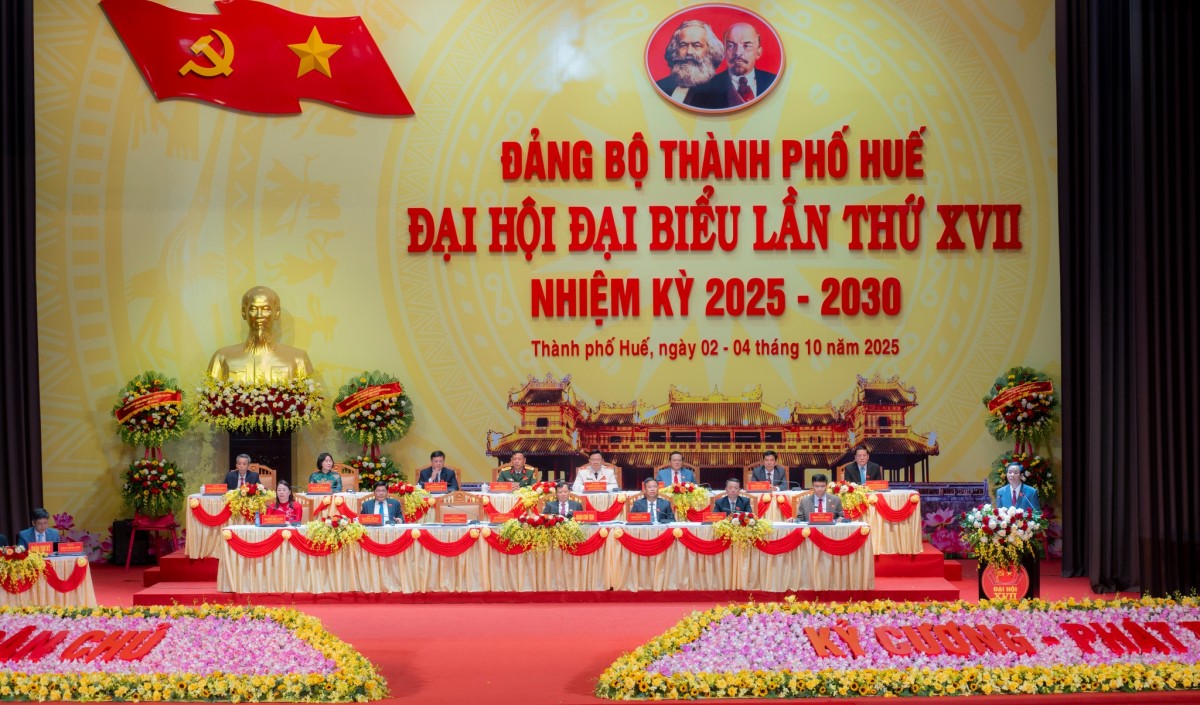 Đại hội Đảng bộ thành phố Huế lần thứ XVII (nhiệm kỳ 2025-2030): Khơi dậy khát vọng phát triển xanh – thông minh – giàu bản sắc