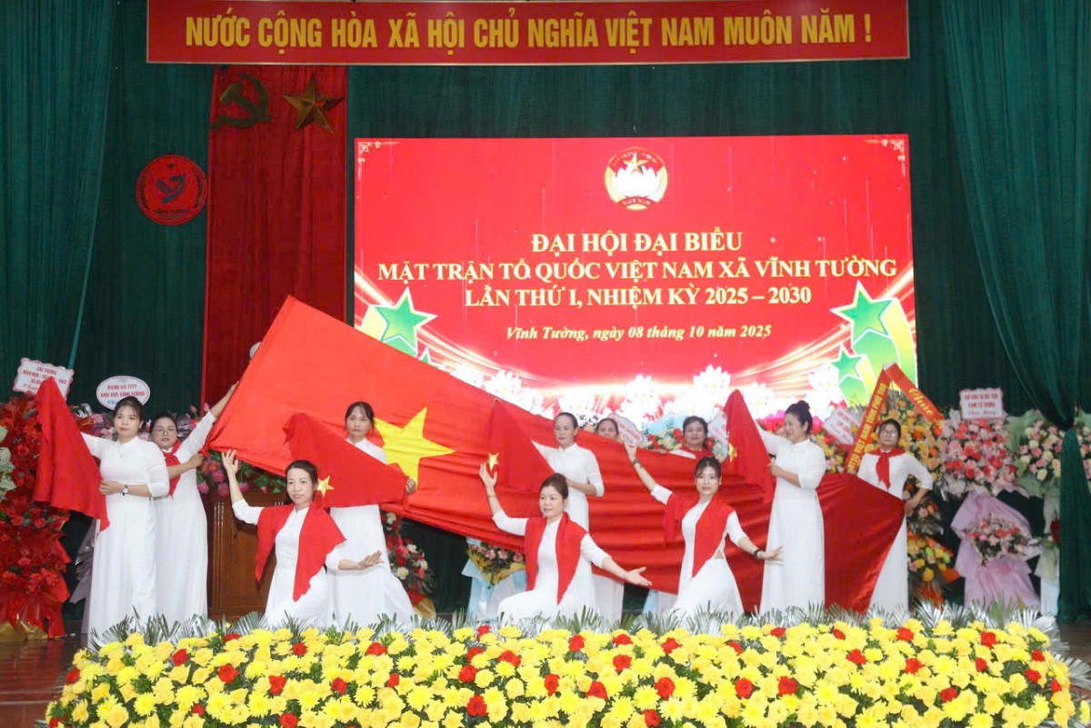 MTTQ Việt Nam xã Vĩnh Tường tổ chức thành công Đại hội đại biểu lần thứ I, nhiệm kỳ 2025-2030