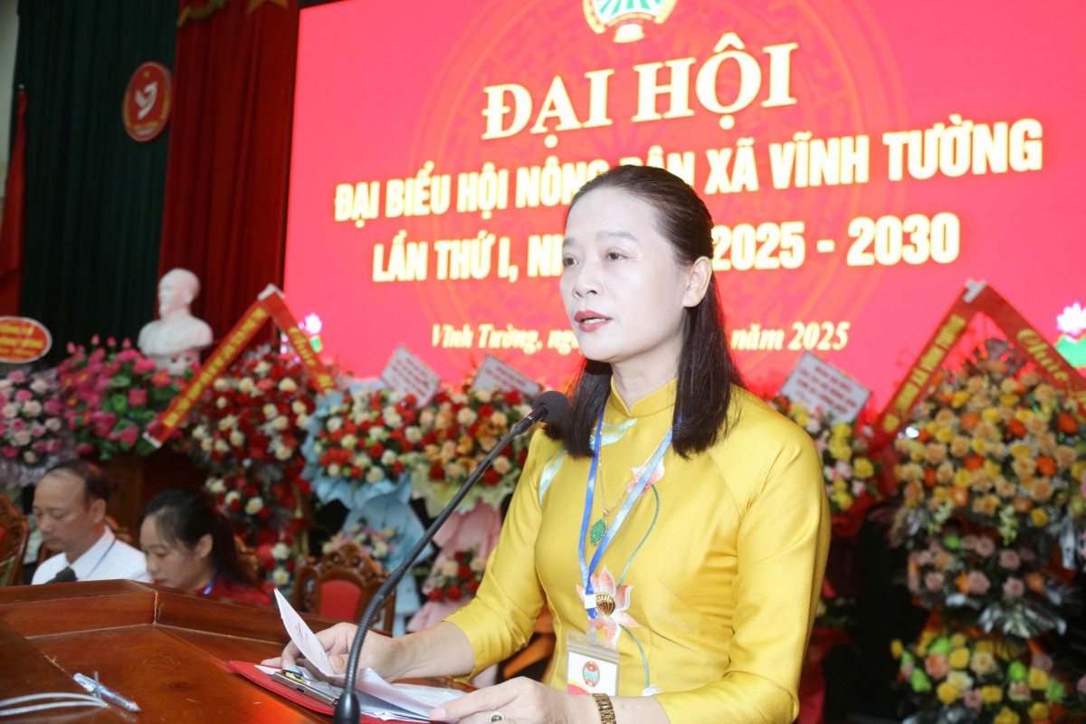Xã Vĩnh Tường tổ chức Đại hội Đại biểu Hội Nông dân lần thứ I