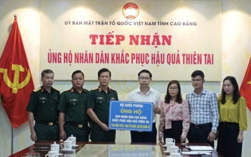 Ủy ban MTTQ tỉnh Cao Bằng tiếp nhận hơn 35 tỷ đồng ủng hộ khắc phục hậu quả thiên tai