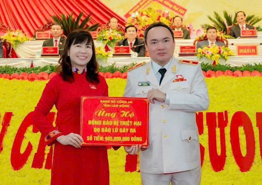 Công an tỉnh Lâm Đồng hướng về đồng bào vùng bão