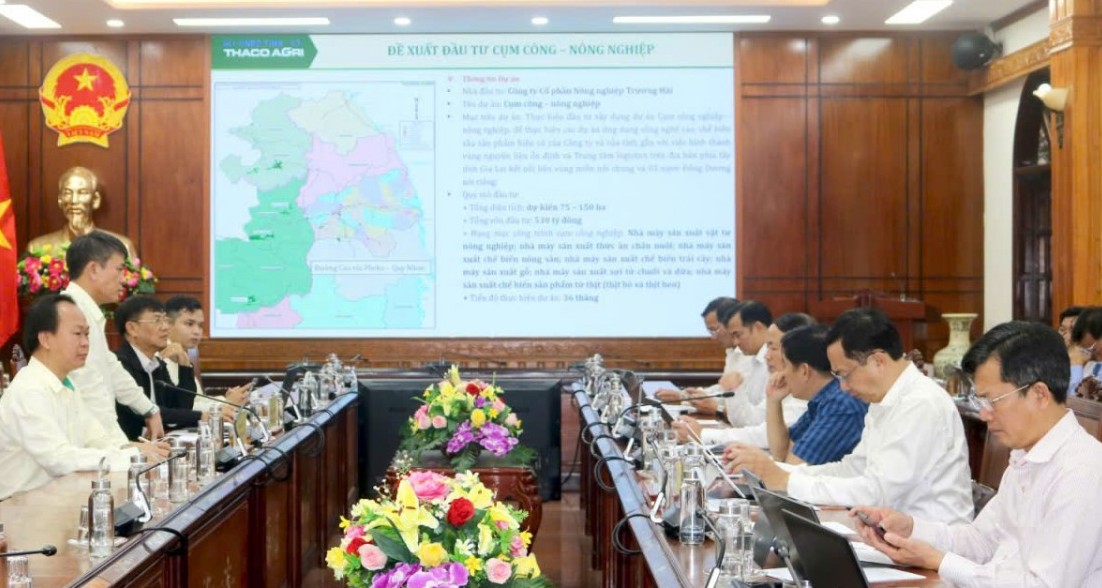 Chủ tịch Gia Lai làm việc với Công ty Cổ phần Nông nghiệp Trường Hải