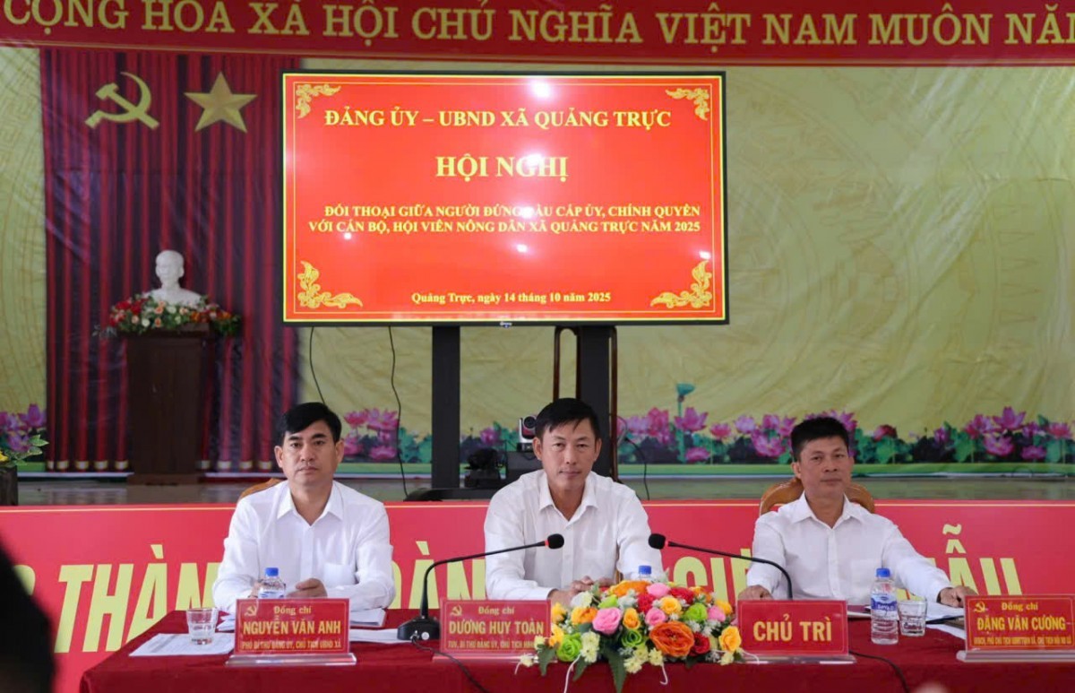 Lâm Đồng: Lãnh đạo xã Quảng Trực đối thoại với cán bộ, hội viên nông dân