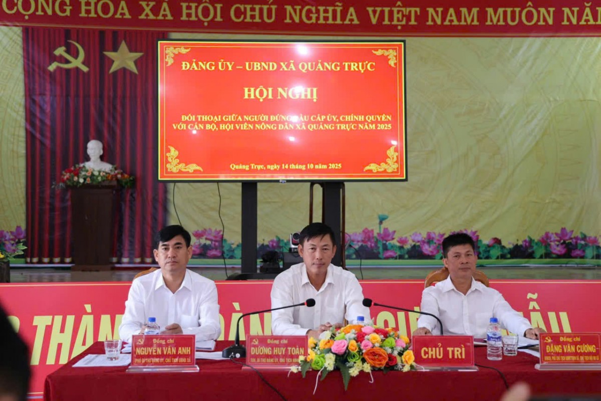 Lâm Đồng: Lãnh đạo xã Quảng Trực đối thoại với cán bộ, hội viên nông dân