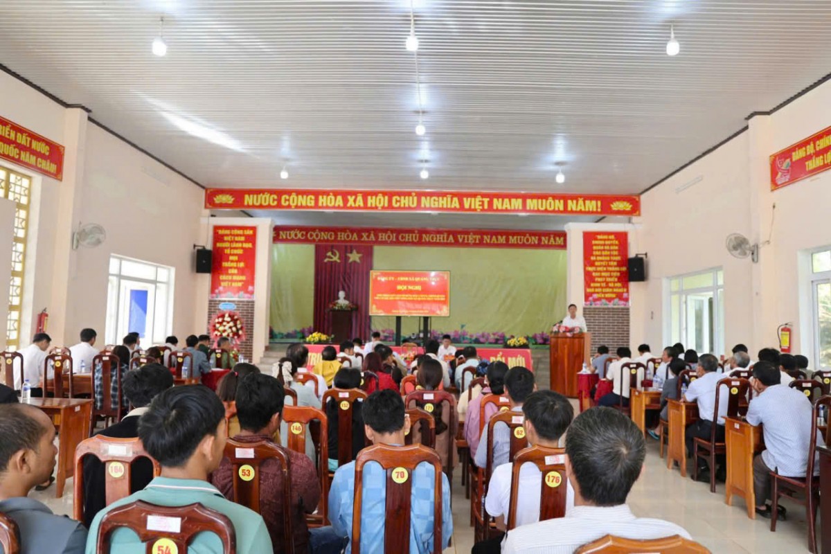 Lâm Đồng: Lãnh đạo xã Quảng Trực đối thoại với cán bộ, hội viên nông dân