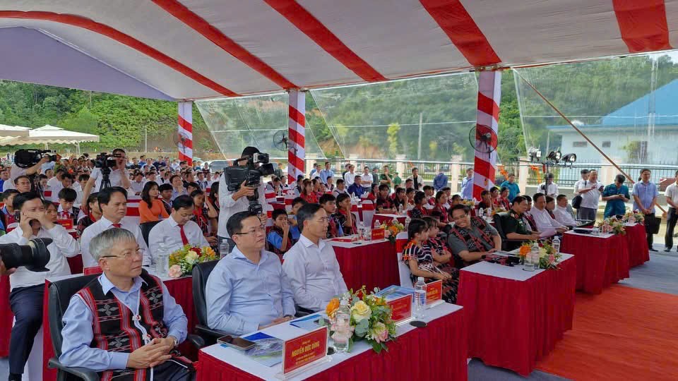 Toàn cảnh lễ khởi công Trường Phổ thông nội trú xã Tây Giang, TP Đà Nẵng