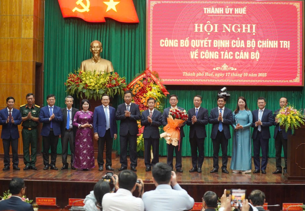Ông Nguyễn Đình Trung được Bộ Chính trị chỉ định làm Bí thư Thành ủy Huế