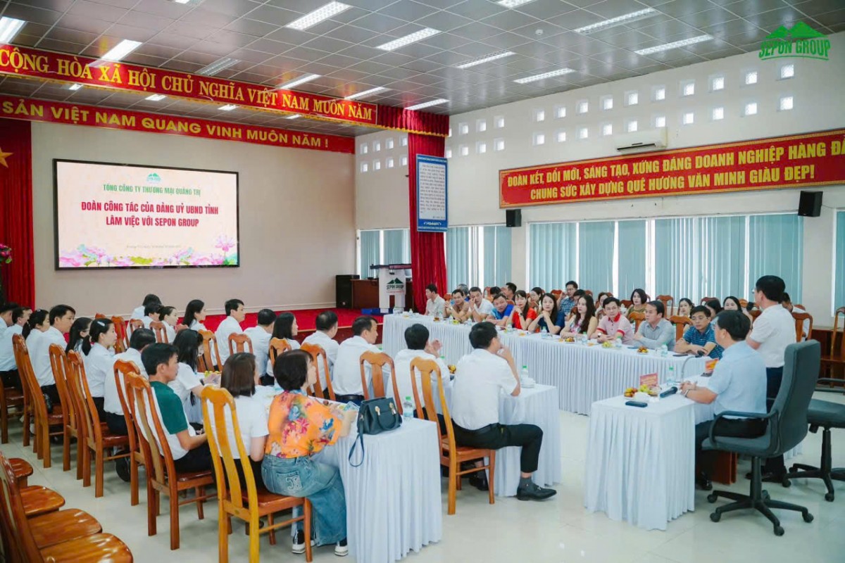 Đoàn công tác Đảng uỷ UBND tỉnh Quảng Trị thăm và làm việc tại SEPON GROUP