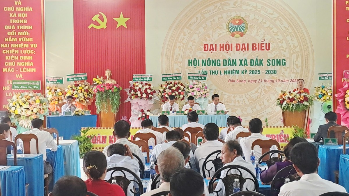 Lâm Đồng: Đại hội đại biểu Hội Nông dân xã Đắk Song lần thứ I  nhiệm kỳ 2025 – 2030