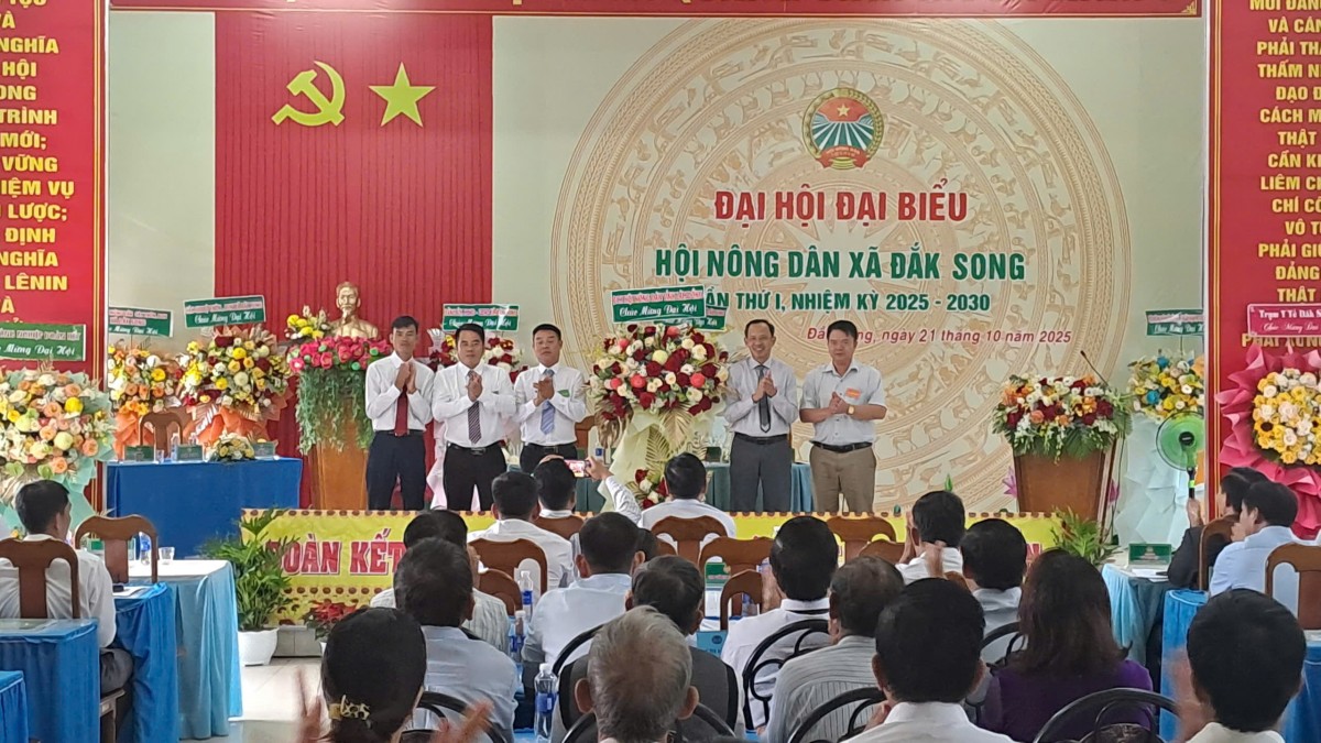 Lâm Đồng: Đại hội đại biểu Hội Nông dân xã Đắk Song lần thứ I  nhiệm kỳ 2025 – 2030