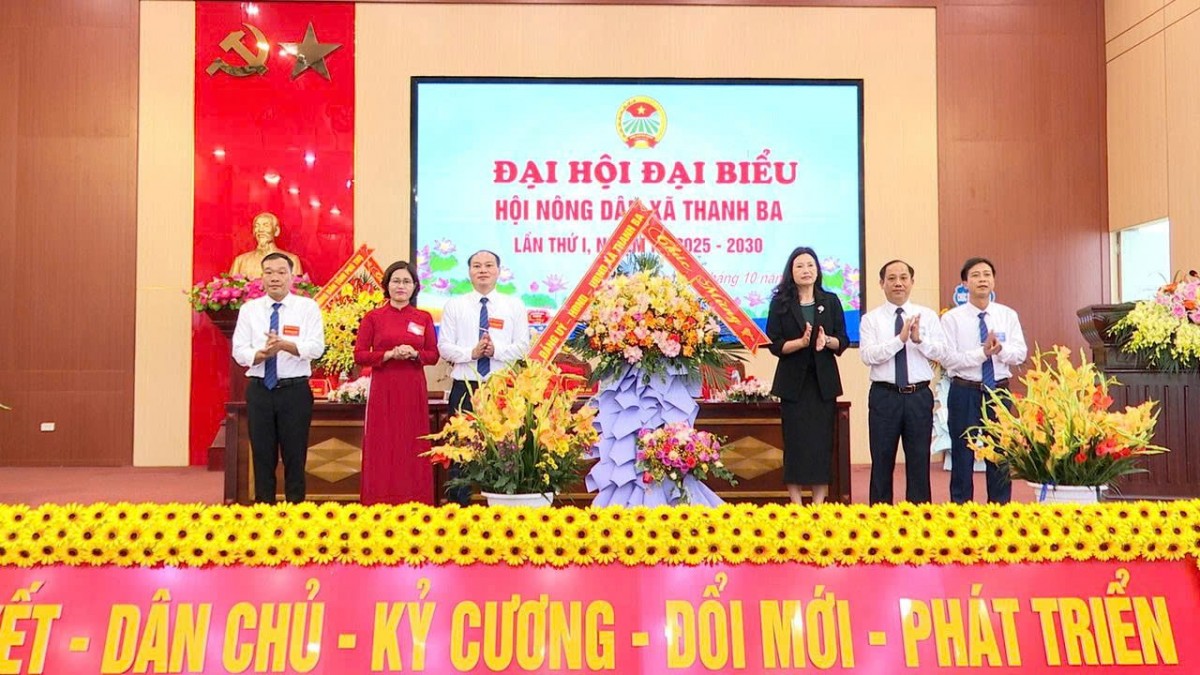 Đại hội Đại biểu Hội Nông dân xã Thanh Ba khóa I, nhiệm kỳ 2025 – 2030