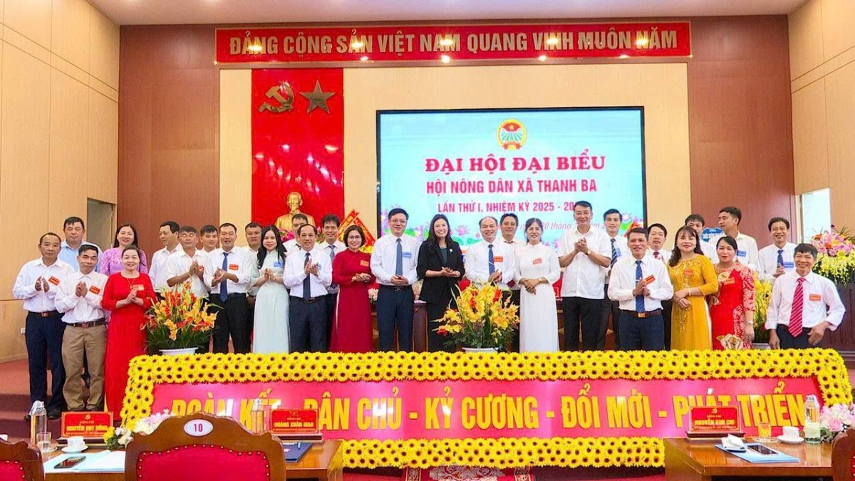 Đại hội Đại biểu Hội Nông dân xã Thanh Ba khóa I, nhiệm kỳ 2025 – 2030