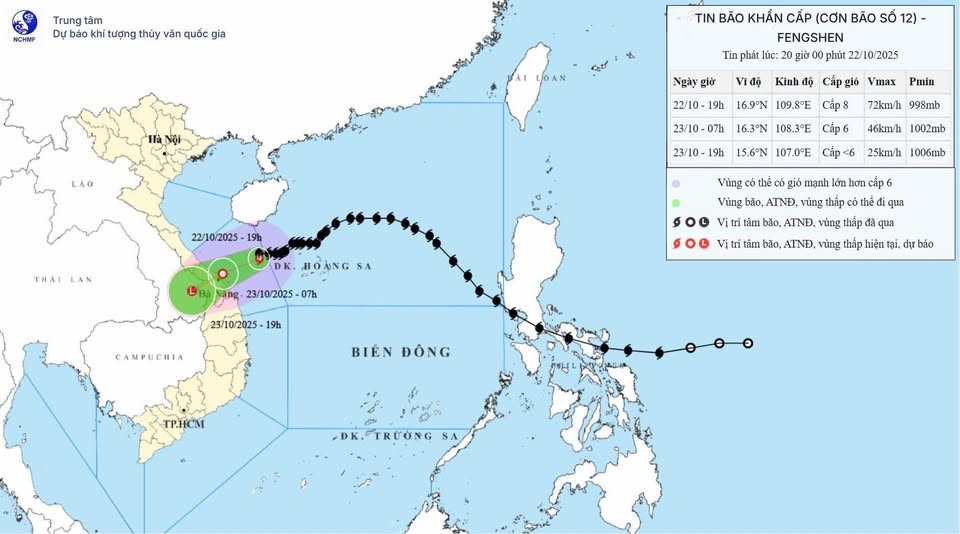 Bão số 12 có hướng suy yếu dần, Tp. Huế chủ động ứng phó với gió mạnh và mưa lớn