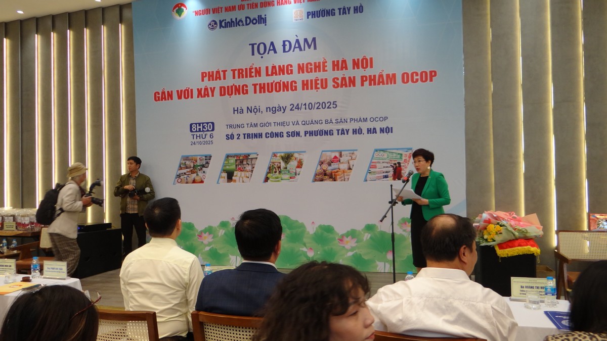 Tọa đàm “Phát triển làng nghề Hà Nội gắn với xây dựng thương hiệu sản phẩm OCOP”